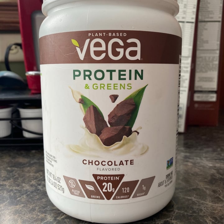photo of Plant-Based Vega  Protein & Greens - Chocolate Flavoured shared by @livv on  18 Feb 2021 - review