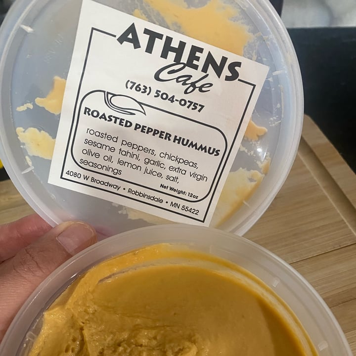 photo of Athens Cafe Roasted Red Pepper Hummus shared by @hnmk on  20 May 2022 - review