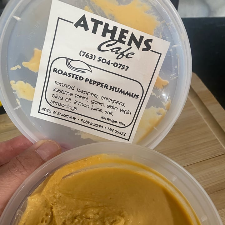 review photo of Athens Cafe Roasted Red Pepper Hummus shared by @hnmk on 20 May 2022 - review