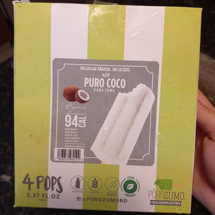 photo of Puro zumo Paleta de coco shared by @sumioviedo on  14 Nov 2021 - review