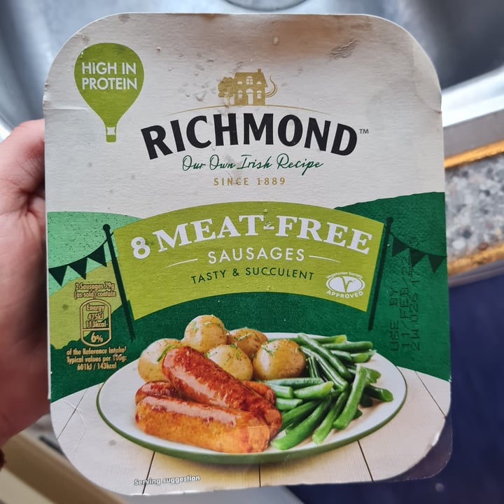 photo of Richmond Richmond Meat Free Sausages shared by @daisyduck789 on  10 Feb 2022 - review