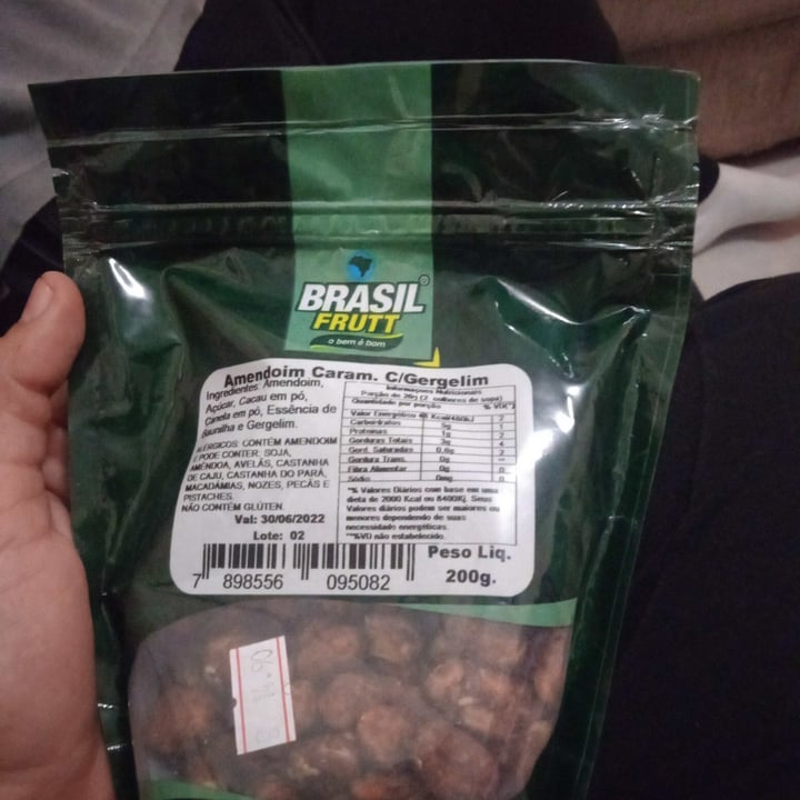 photo of Brasil Frutt amendoim caramelo com gergelim shared by @jersyjehh on  10 Jun 2022 - review