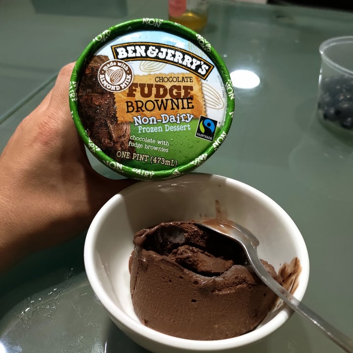 photo of Ben & Jerry's Chocolate Fudge Brownie Non-Dairy Ice Cream shared by @stevenneoh on  10 Dec 2022 - review