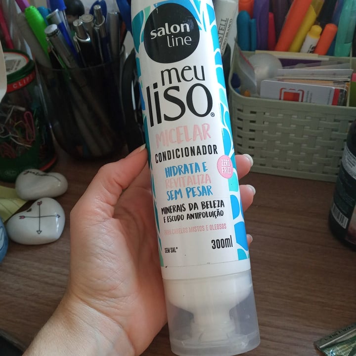 photo of Salon line Condicionador meu liso micelar shared by @cassflores on  13 May 2022 - review