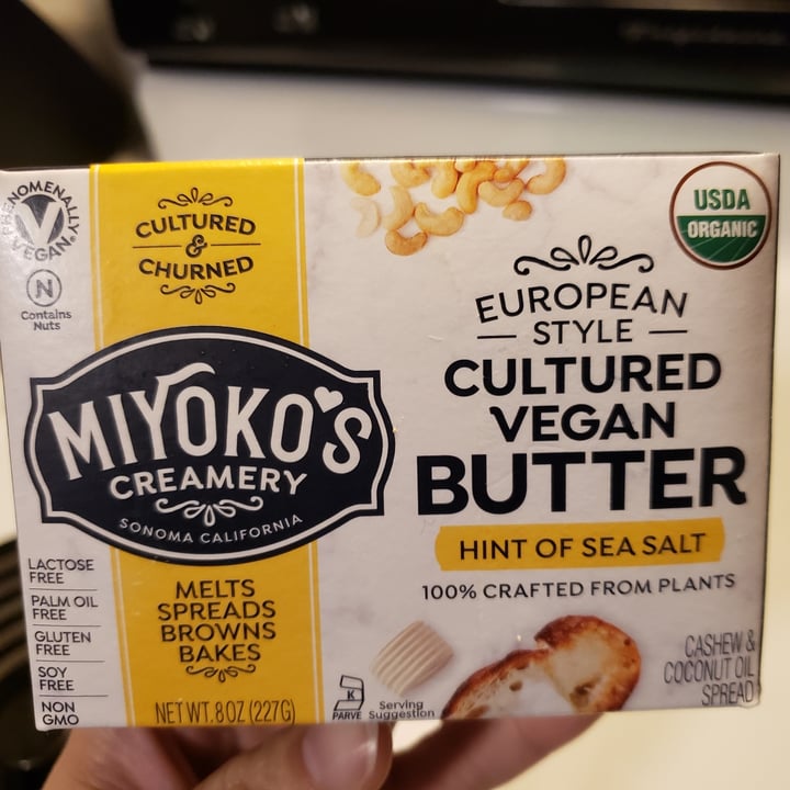 photo of Miyoko's Creamery Cultured Vegan Butter Made With Oat Milk Hint of Sea Salt shared by @samwisesamgee on  19 Nov 2021 - review