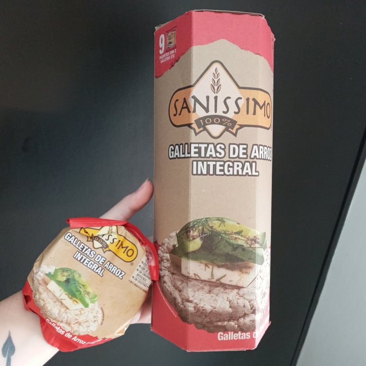 photo of Sanissimo Galletas de arroz integral shared by @bettyveg on  30 Sep 2022 - review
