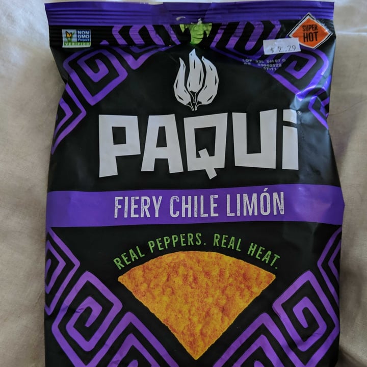 photo of Paqui Chips Fiery Chile Limón shared by @mcjeannie on  27 Dec 2021 - review