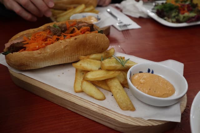 Photo of the dish “Banh Mi with Fries”