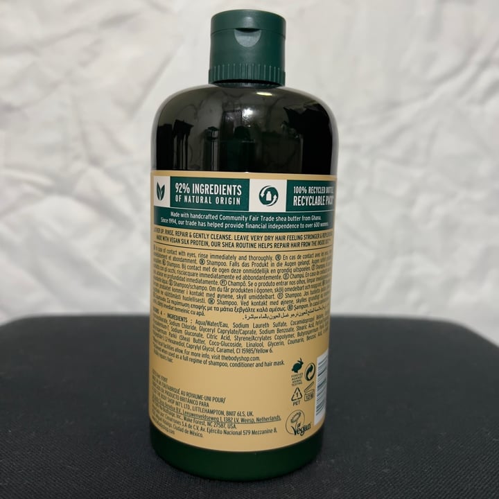 photo of The Body Shop Shampoo Shea shared by @vegan-ravana on  28 Apr 2022 - review