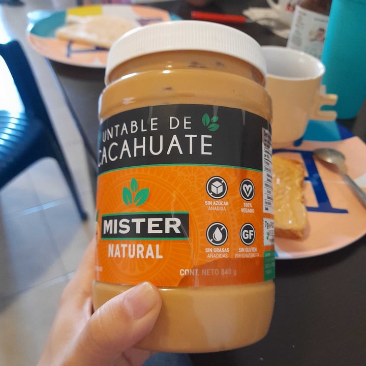 photo of Mister natural Crema de Cacahuate shared by @monivegana on  30 Apr 2022 - review