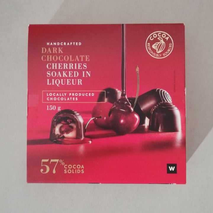 photo of Woolworths Food Dark chocolate cherries soaked in liqueur shared by @simonel on  10 Feb 2021 - review