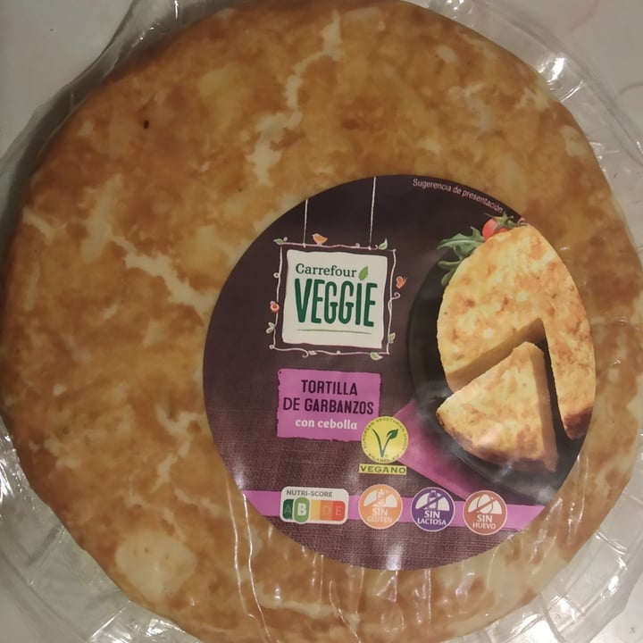 photo of Carrefour Veggie Tortilla De garbanzos shared by @trizia84 on  25 Dec 2022 - review