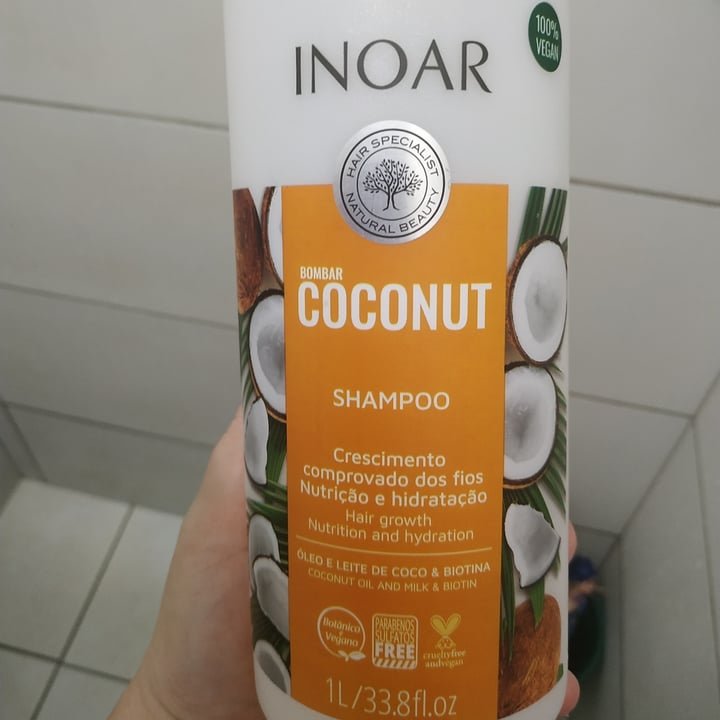photo of Inoar Coconut Shampoo shared by @ktmoliveira on  06 May 2022 - review
