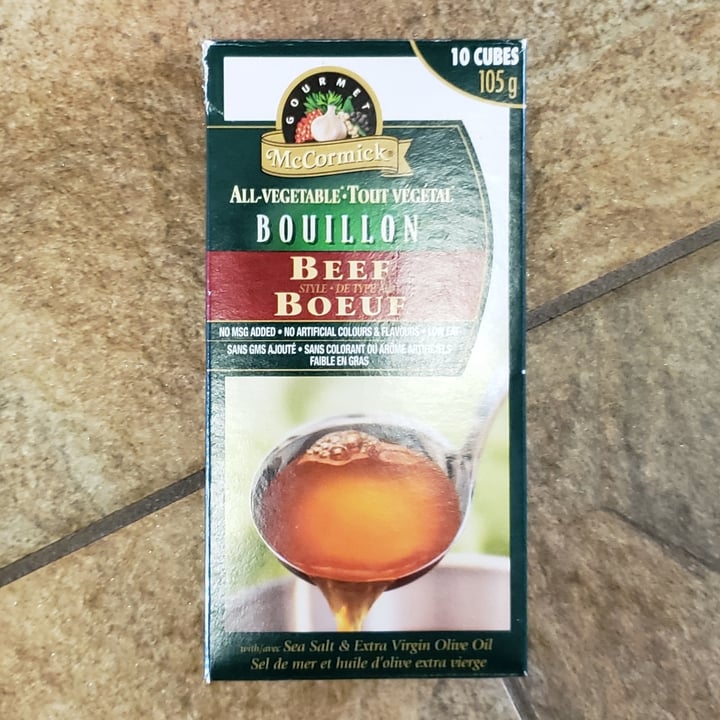 photo of McCormick All Vegetable Beef Bouillon shared by @metalmel666 on  29 Jul 2021 - review