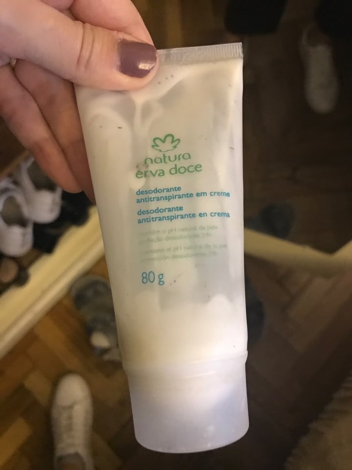 photo of Natura Desodorante en Crema Antitranspirante Erva Doce shared by @enveganada on  28 Feb 2020 - review