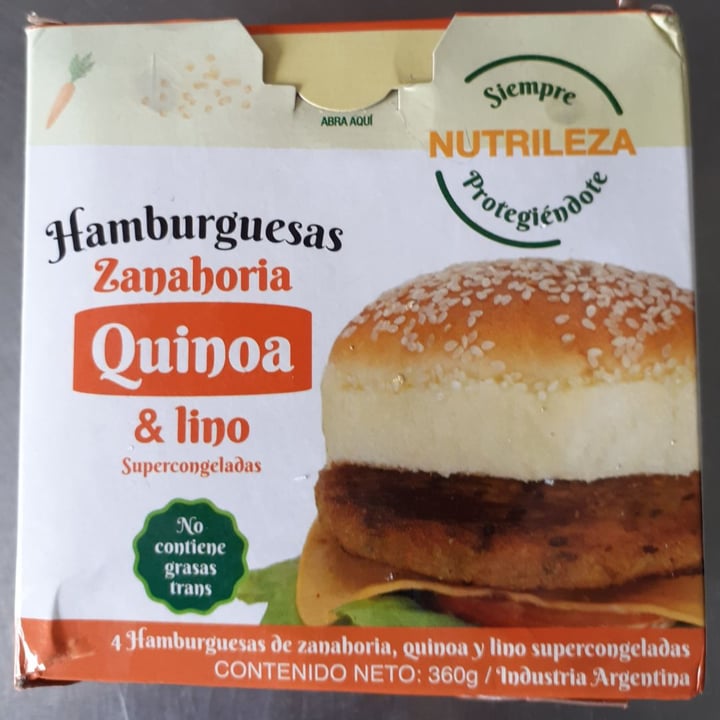 photo of Nutrileza Hamburguesa de Espinaca & Garbanzo shared by @vanevegan on  22 Dec 2019 - review