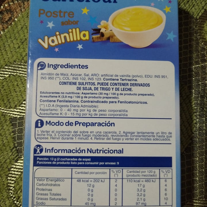 photo of Carrefour Postre sabor Vainilla shared by @tizim on  28 Jan 2021 - review