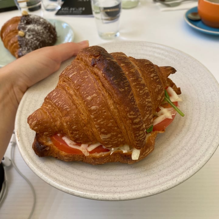 photo of Oh My Days Vegan Cafe Croissant Tomato Cheese shared by @ariellevegan on  21 Sep 2021 - review
