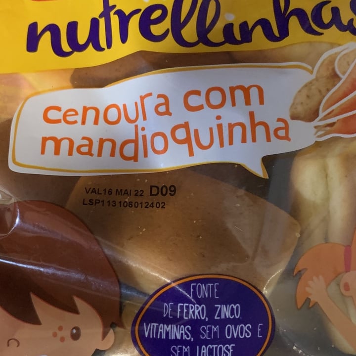 photo of Nutrella Bisnaguinha com cenoura e mandioquinha shared by @vivilima on  04 May 2022 - review