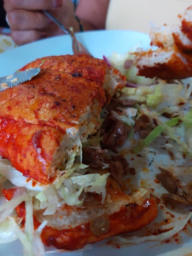 Photo of the dish “Pambazo de Barbacoa”