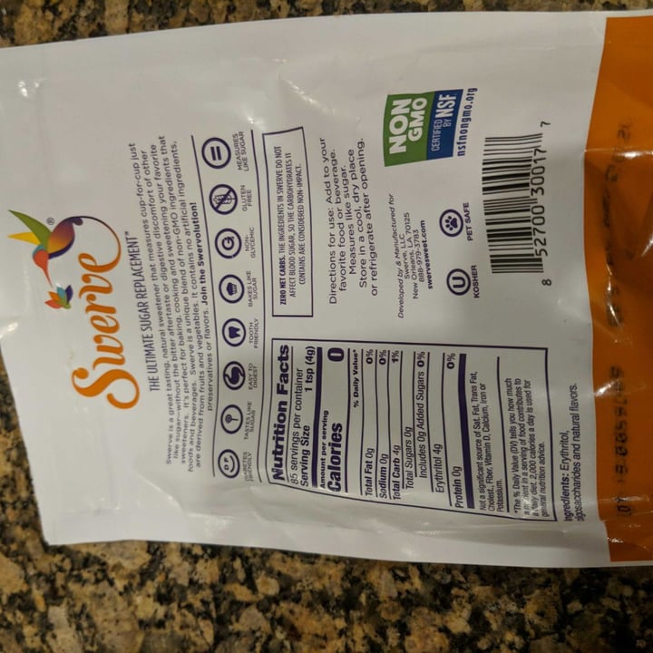 photo of Swerve Swerve shared by @vmom on  02 Jan 2020 - review