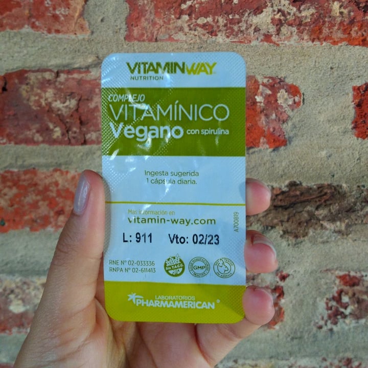 photo of VitaminWay Complejo Vitamínico Vegano shared by @estrellafernandez on  11 Jan 2021 - review