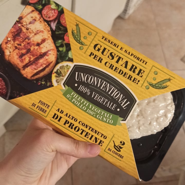 photo of Unconventional Filetti Vegetali 0% Pollo 100% Gusto - Plant Based Fillet shared by @gaiapreviati on  21 Mar 2022 - review