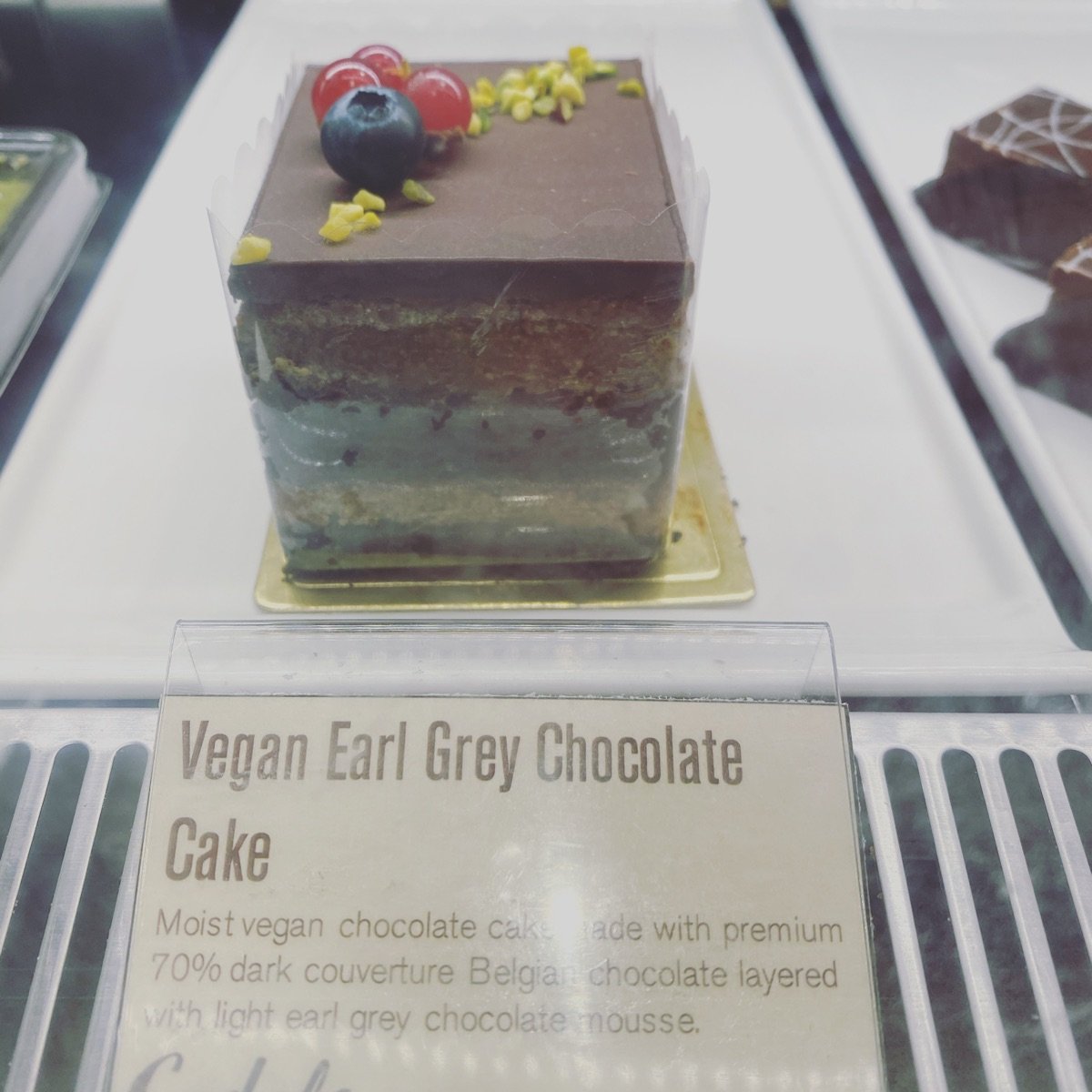 Cedele Bakery Kitchen Raffles City Vegan Earl Grey Chocolate Cake