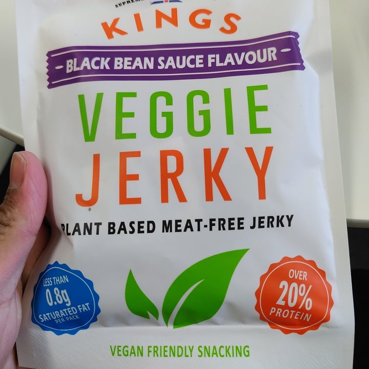 photo of Kings Elite Snacks Black Bean Sauce Veggie Jerkie shared by @mbb38 on  14 Dec 2022 - review
