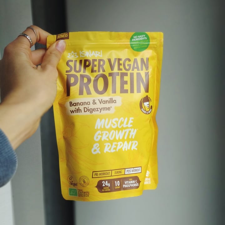 photo of Iswari Super vegan protein Banana shared by @inesrecio on  17 Dec 2020 - review