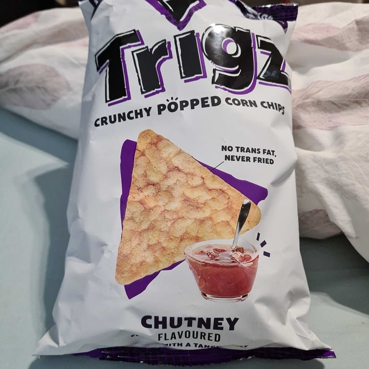 photo of Trigz Crunchy Popped Corn Chips Chutney Flavoured shared by @veronicagroen on  26 Jan 2022 - review
