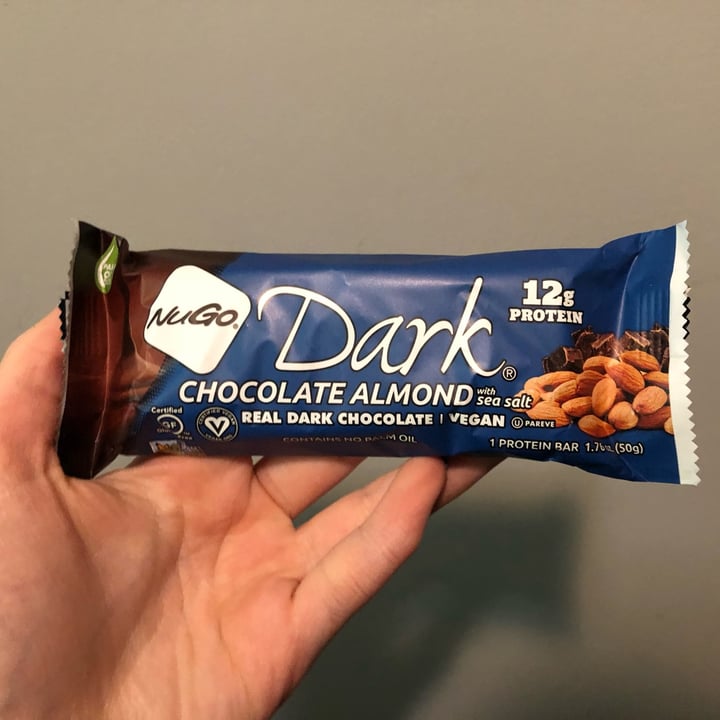 photo of NuGo Dark Chocolate Almond with sea salt shared by @srw4 on  11 Apr 2022 - review