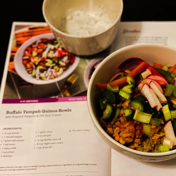 photo of Purple Carrot Buffalo tempeh quinoa bowl shared by @emilystrong221 on  04 Mar 2021 - review