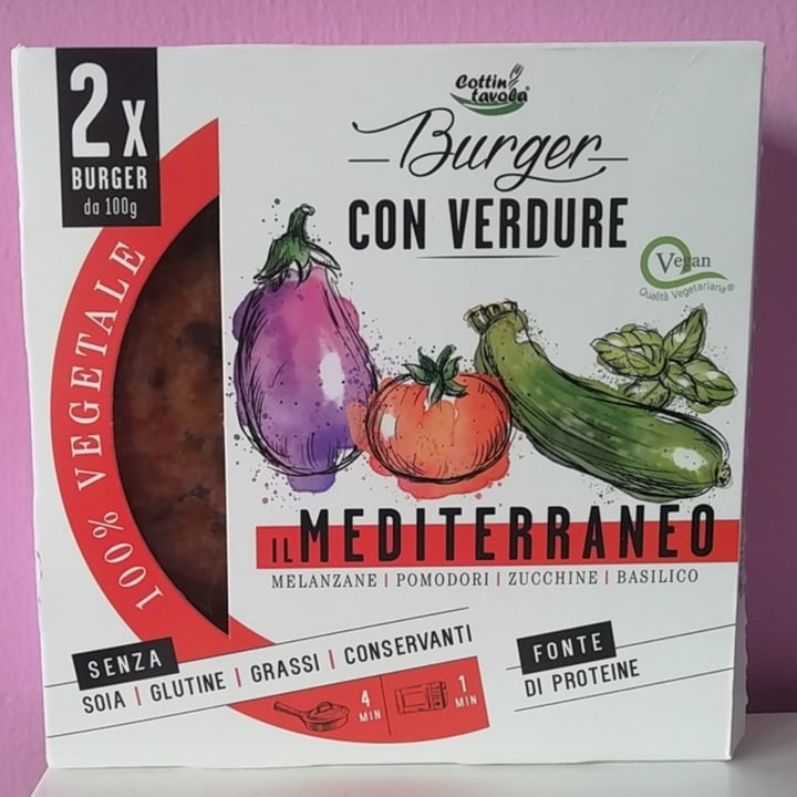 photo of Cottintavola Burger con verdure il mediterraneo shared by @stregatta on  27 Oct 2021 - review