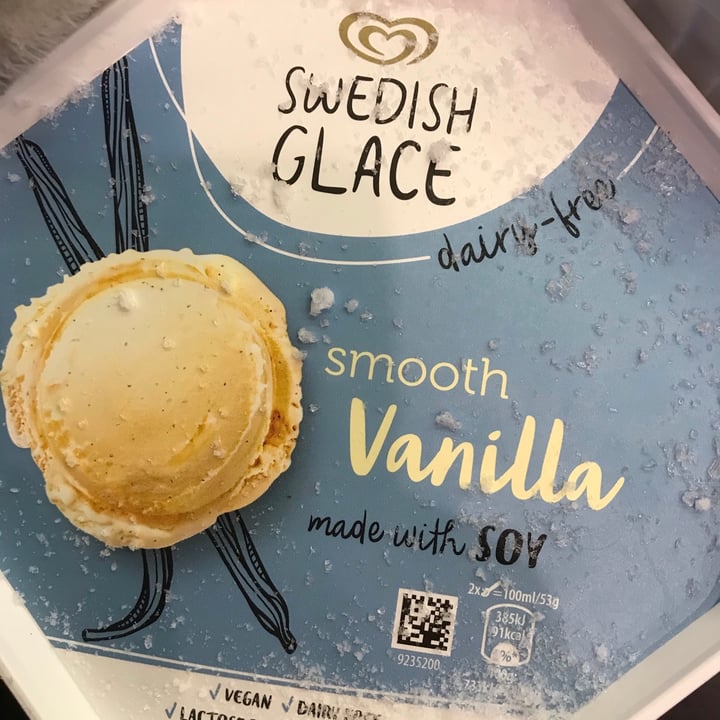 photo of Swedish Glace Smooth Vanilla ice cream tub shared by @clairebelej on  28 May 2020 - review