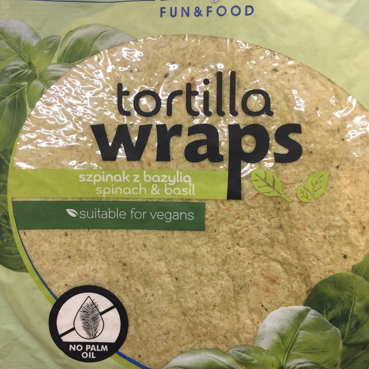 Dijo Fun & Food Tortilla Wraps Spinach & Basil Reviews abillion
