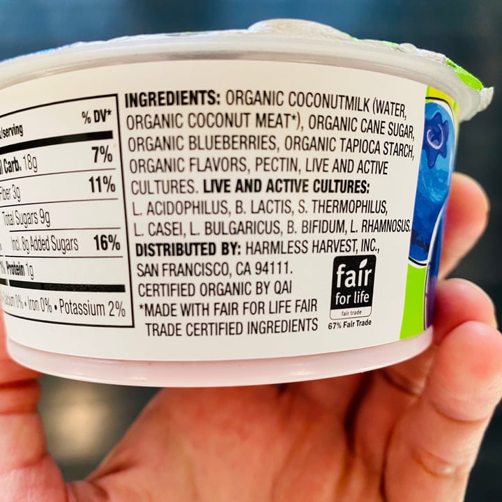 photo of Harmless Harvest Blueberry coconut yoghurt shared by @beckyyy on  16 Aug 2020 - review