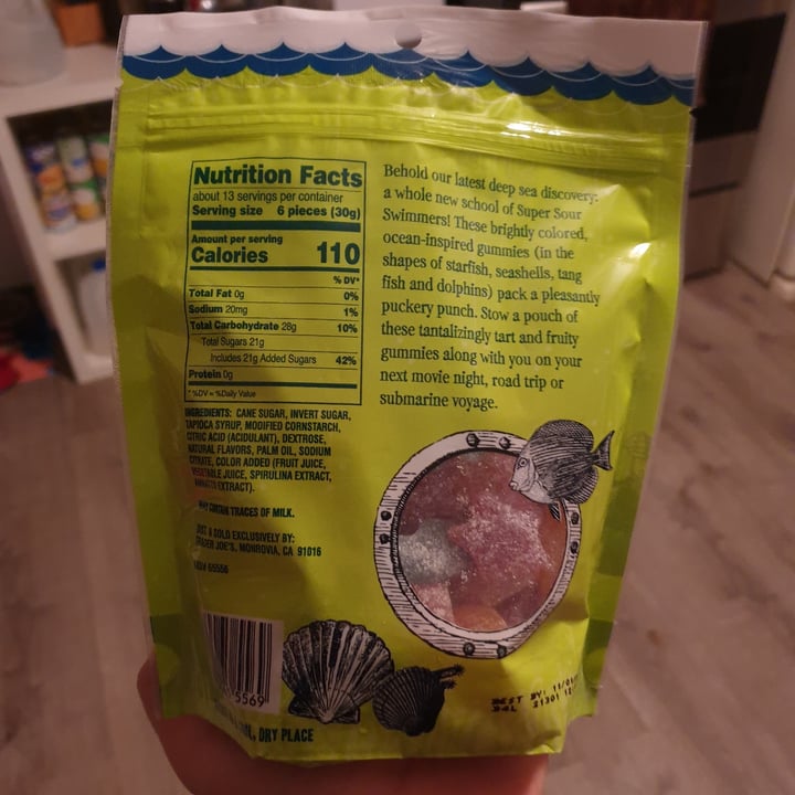 photo of Trader Joe's Super Sour Scandinavian Swimmers shared by @autumnleaves on  26 Dec 2021 - review