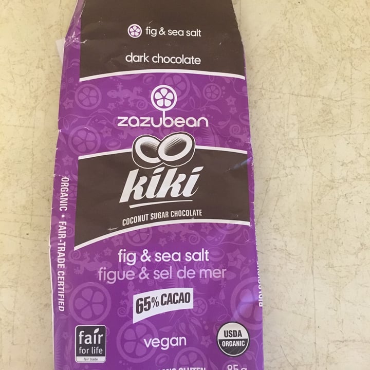 review photo of Zazubean Organic Chocolates Fig and Sea Salt 65% Cacao shared by @apuscasu on 04 Jul 2021 - review