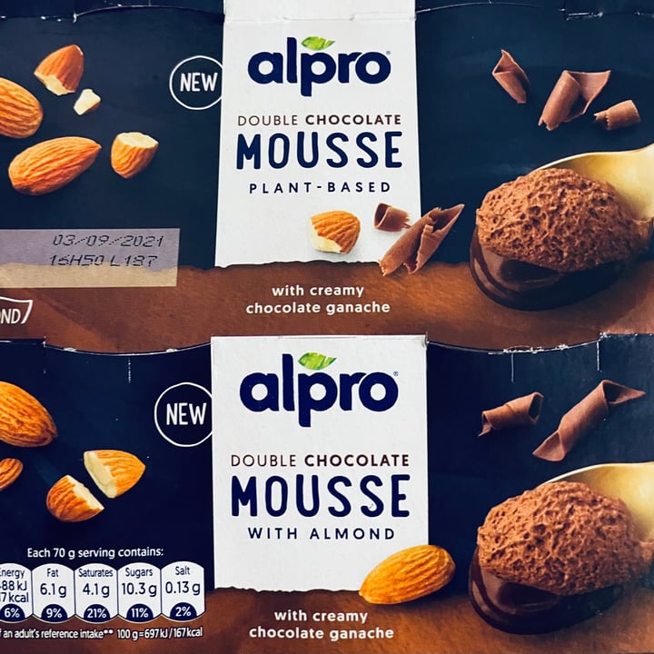 review photo of Alpro Dark Chocolate Mousse with Almond shared by @dawnfabbricatti on 13 Aug 2021 - review