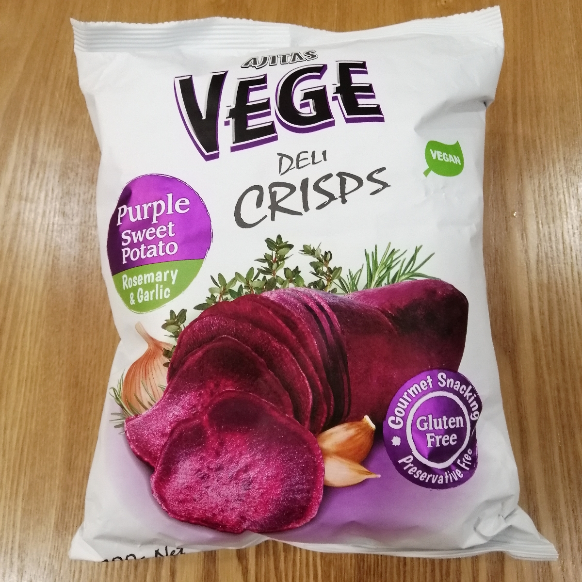 Ajitas Vege Deli Crisps Rosemary & Garlic Reviews abillion