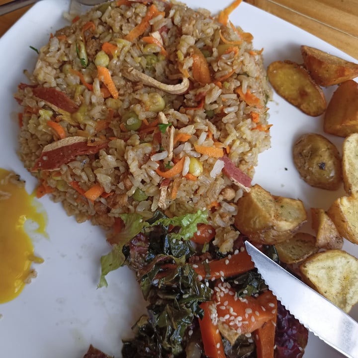 photo of Vegan'us Arroz ranchero shared by @gissellearthling on  13 Dec 2021 - review