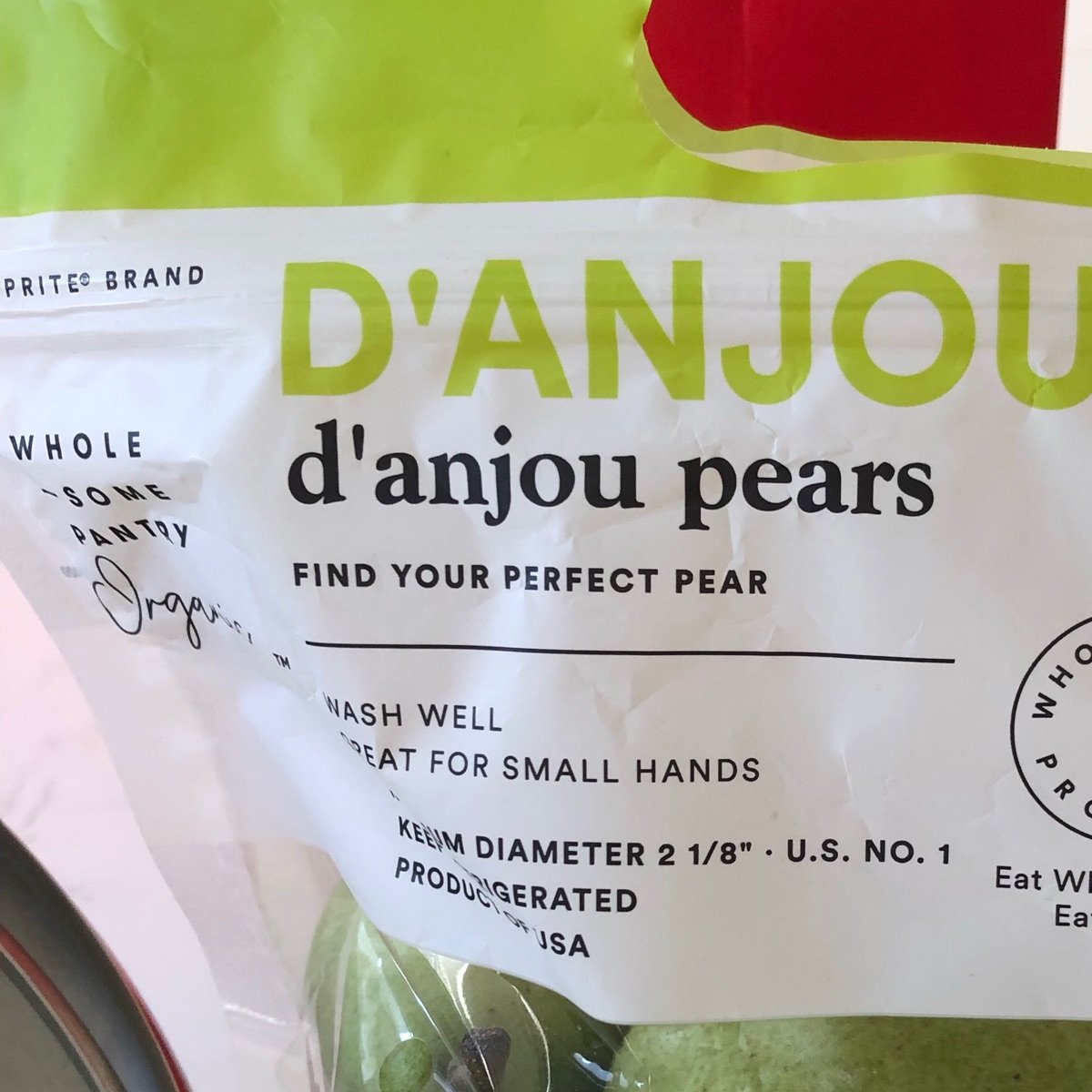 Wholesome Pantry Organic Danjou pears Reviews abillion