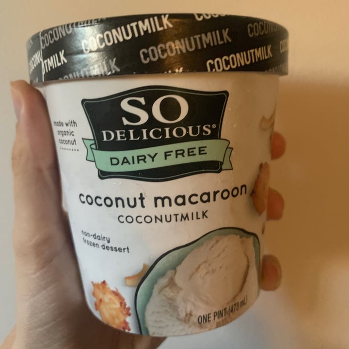photo of So Delicious Dairy Free Coconut Macaroon Ice cream shared by @mariajamison on  13 Mar 2021 - review
