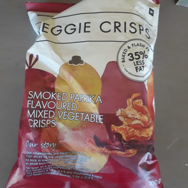 photo of Woolworths Food Smoked Paprika Veggie crisps shared by @sonja0310 on  23 Dec 2021 - review