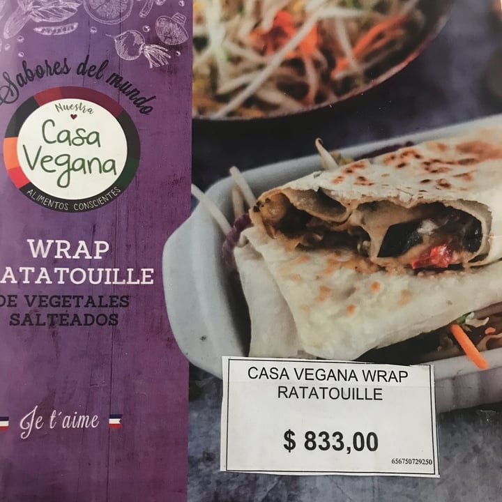 photo of Casa Vegana Wrap de Ratatouille shared by @ladybiird on  01 Sep 2022 - review