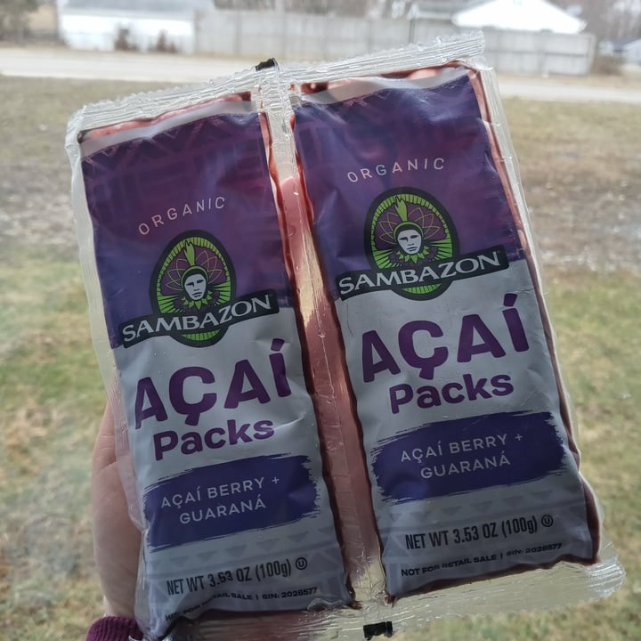 photo of Sambazon Açaí Packs Açaí Berry + Guarana shared by @chipsicecream on  08 Mar 2021 - review