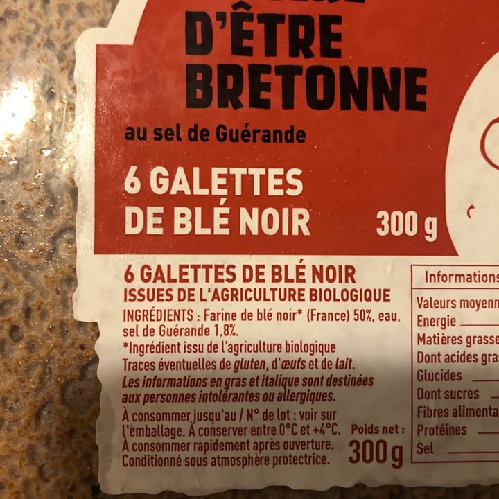 review photo of Naturalia 6 Galettes de blé noir shared by @hellohappyvegan on 03 Oct 2021 - review