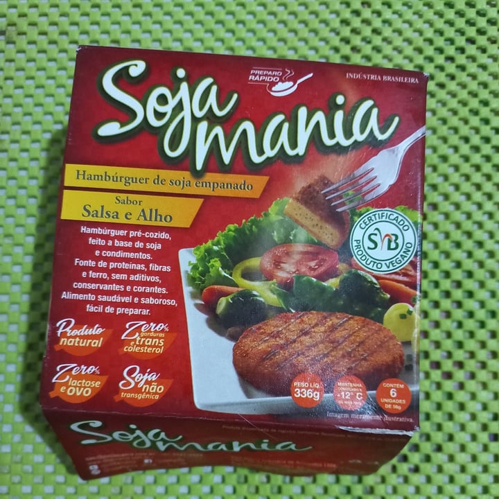 photo of Soja Mania Hamburguer de Soja empanado Salsa e Alho shared by @elisabetenogueira on  11 Feb 2022 - review