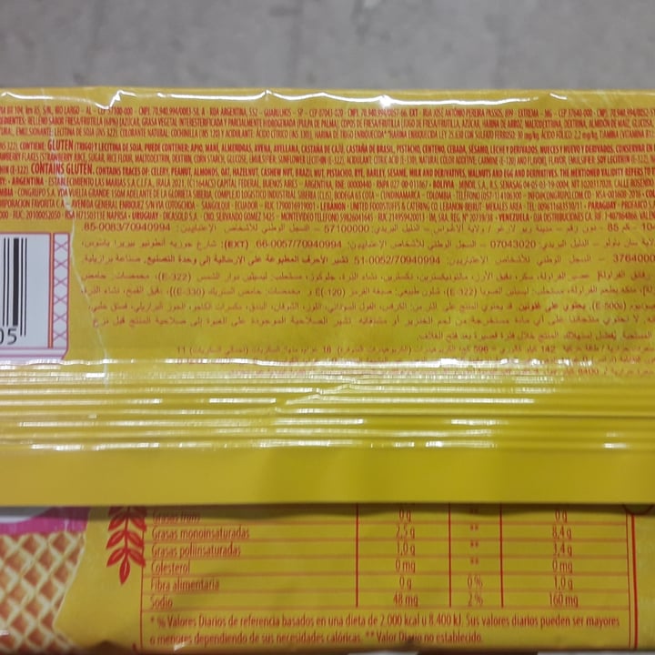 photo of Bauducco Strawberry Wafers shared by @llourdes on  01 Aug 2021 - review